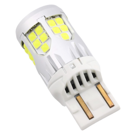 Żarówka LED W21/5W, 39 diod SMD 3030, biała 12V