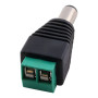 DC konektor samec 5,5x2,1 mm so skrutkovacou svorkovnicou