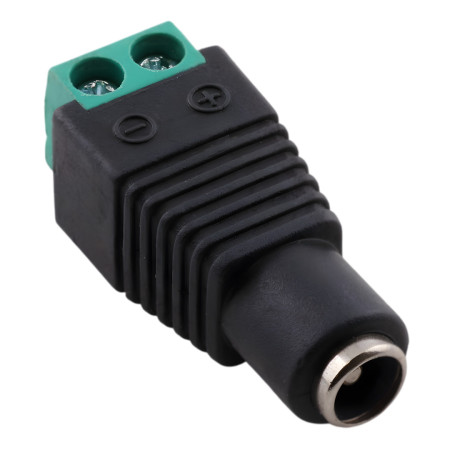 DC-strømstik, hun, 5,5x2,1 mm – 2-pin til strømforbindelse