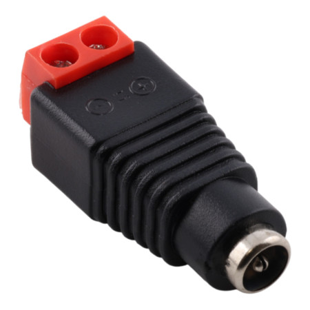 Conector alimentare CC mamă 5,5x2,1 mm, 2 pini placat aur