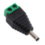 Conector DC macho 3,5 x 1,35 mm con bloque de terminales