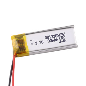 Li-Pol akkumulátor 90mAh, 3,7V, 301230