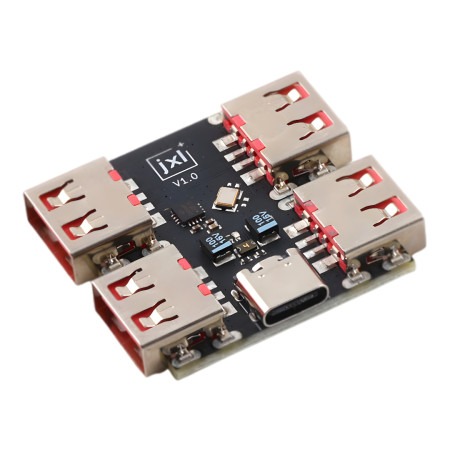 USB 2.0 HUB modul, 4× USB-A porty, USB-C vstup