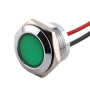 LED metalna indikatorska lampica HYD-L-19, 19 mm, srebrna