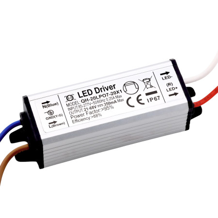 LED-drivdon 7–20×1W, 21–68V, 300mA, IP67
