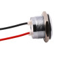 Metal LED Indicator 16mm Silver, Five Colors, Wired, IP65