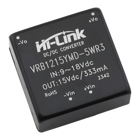 VRB1215YMD-5WR3 DC-DC 9-18V to 15V 333mA IP65