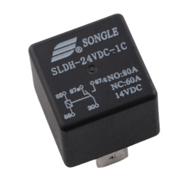 Relay SLDH-24VDC-1C, 24V DC 80A, Songle, 5-pin SPDT
