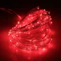 Chaîne de chute à LED de 10 mètres, rouge, AMPUL.eu