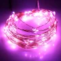 Cadena de LEDs de 10 metros, rosa, AMPUL.eu
