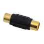 RCA audio adaptér samica-samica, čierny alebo červený