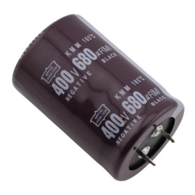 Kondensaattori 400V, 680µF – radiaalinen malli, elektrolyytti
