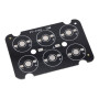 Aluminium-Leiterplatte für 6 LEDs, schwarz, 6/18 W