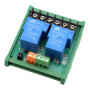 Two-channel SLA-24VDC-SL-C relay module, DIN rail mount, 30A