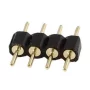 Koppler für LED-Streifen schwarz, 4-polig - Stecker/Buchse