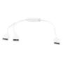 Kabelsplitter til RGB LED-strips, 2x udgang, hvid, 30cm