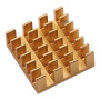 Hliníkový chladič 14x14x6 mm v černé, zlaté a stříbrné variantě
