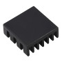 Radiator din aluminiu 14x14x6 mm în variantele negru, auriu și argintiu