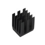 Dissipatore di calore in alluminio 9×9×12 mm – nero o argento