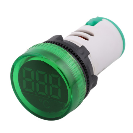 LED digitálny panelový teplomer 50–380V, otvor 22mm