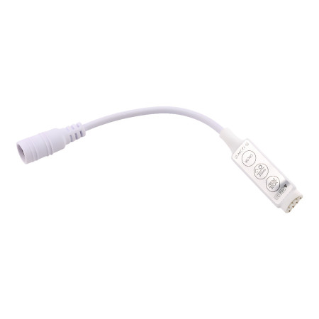 Mini contrôleur LED RGB filaire 3 boutons, 12-24V, 12A