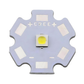 Cree XPE 3535 3W LED, hvid 6000-6500K på 20mm printkort