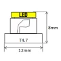 T4.7, 1x 5050 SMD LED - żółty, AMPUL.eu