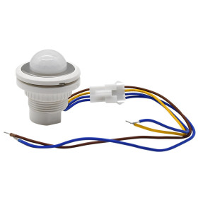 Czujnik ruchu PIR z opóźnieniem, AC 85-265V, do oświetlenia LED