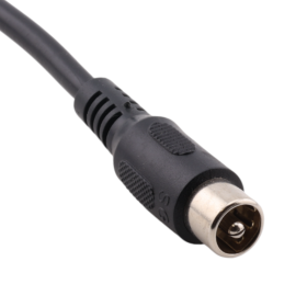 Adapter kablowy DC 5,5×2,1 mm do RCA (męski) – 19 cm
