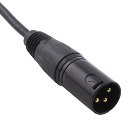 Adapter kablowy DC 5,5×2,1 mm do XLR, 3-pinowy (męski)