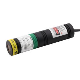 Türkisfarbenes Lasermodul 488 nm, Linienlaser – Modul-Ø 18 mm