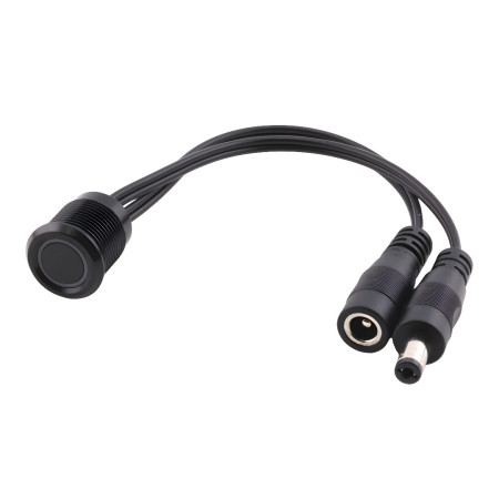 Zatemnilnik LED na dotik DIM-1-B, črn, 12–24 V DC, 6 A