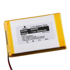 Li-Pol batteri 500mAh, 3,7V 602244 til elektronik