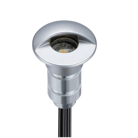 Faretto LED da incasso 0,8W IP67 12V argento