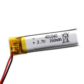 Li-Pol baterija 401040 3,7 V 160 mAh 40×10×4 mm