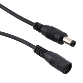 DC-strömkontakt 5,5×2,1 mm med 15 cm kabel