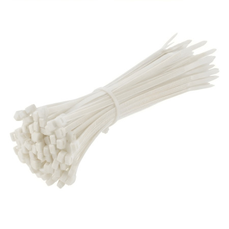 Taśmy nylonowe 3x100 mm białe, 1000 szt., Nylon 66