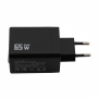 Nabíječka GaN USB-C PD 65 W s integrovaným zatahovacím kabelem