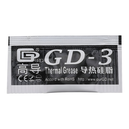 Teplovodivá pasta GD-3 0.5g s vodivostí 7,5 W/m·K