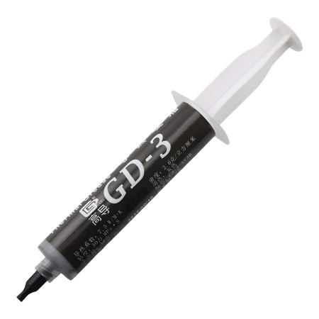 Šedá teplovodivá pasta GD-3 ve stříkačce 30g 7,5 W/m·K