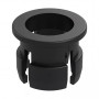 Presa LED 5 mm in ABS nera a pannello