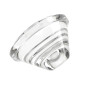 Šošovka pre LED diódu, číra, priemer 20mm