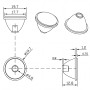 Mælkeagtig linse til LED, diameter 20mm, til SMD LED'er