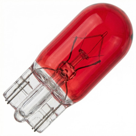 Halogenglühlampe T10, 5W, 12V, Rot – Lange Lebensdauer