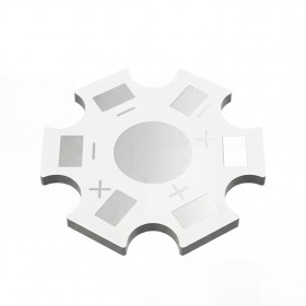 Aluminijasta PCB plošča za 1W, 3W LED, Ø20 mm, bela