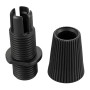 Black M10 cable gland for cables up to 6.5mm