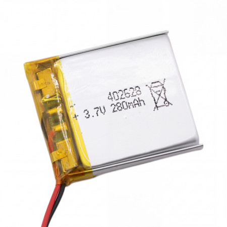 Li-Pol battery 402628 3.7V 280mAh 28×26×4mm