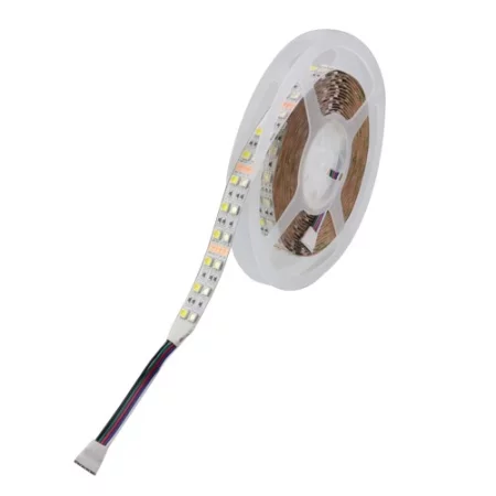 LED pásek s RGB a bílou, 120x 5050 SMD, 12V