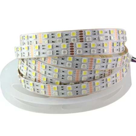 LED-Streifen RGB Weiß 120x 5050 SMD, AMPUL.eu