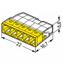 Wago COMPACT 221-413 anslutningsterminal, 4,0 mm²